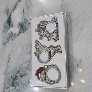 NWT Pewter Ornament Picture Holders